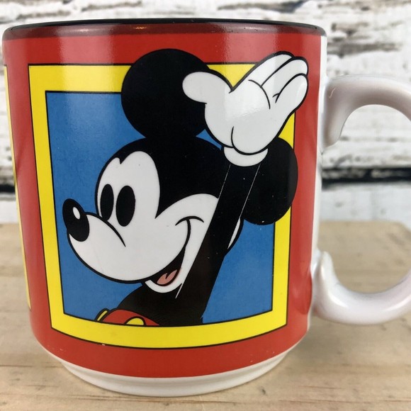 Disney Faces of Mickey‎ Mouse 14 Ounce Coffee Tea Mug Collectible - Picture 2 of 8